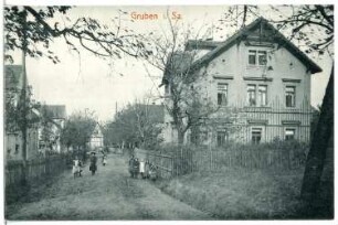 Gruben. Ortsansicht (Ortsname seit 1920 Scharfenberg)