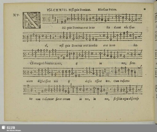 XV. Payen, Nicolas: Nisi quia Dominus