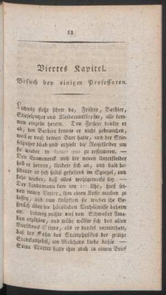Viertes Kapitel. Besuch bey einigen Professoren