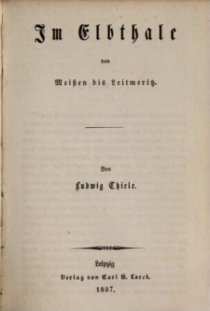 Im Elbthale von Meißen bis Leitmeritz