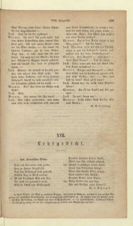XVII. Lehrgedicht