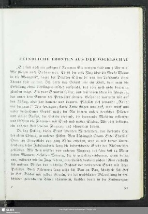 Feindliche Fronten Aus Der Vogelschau