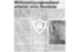 Müllbeseitigungsverband arbeitet [Name maskiert]