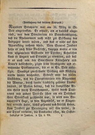Die Feldzüge in Italien, 2,5. Der Feldzug von 1796 und 1797