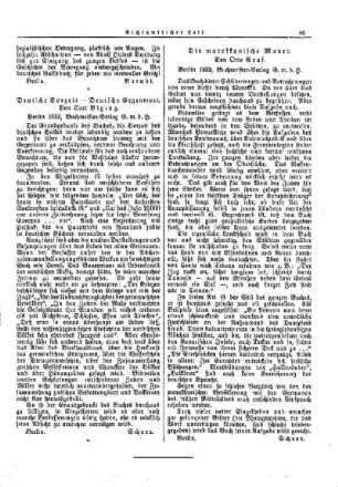 Die marokkanische Mauer. Von Otto Graf : [Nichtamtlicher Teil]
