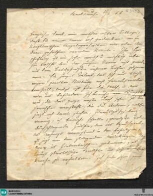 Brief von Eduard Devrient an Heinrich Blume - K 3483