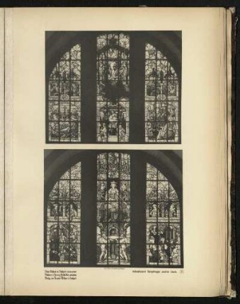 Seitenfenster Haupttreppe zweiter Stock.