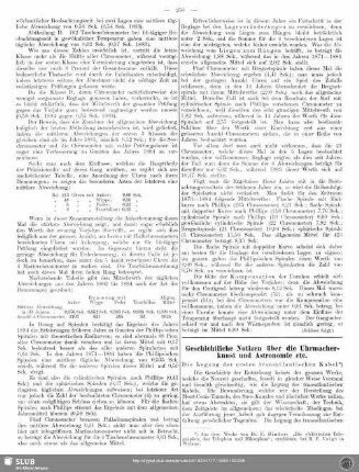Geschichtliche Notizen über die Uhrmacherkunst und Astronomie etc.