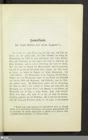 Somalland, das Land der alten Ägypter