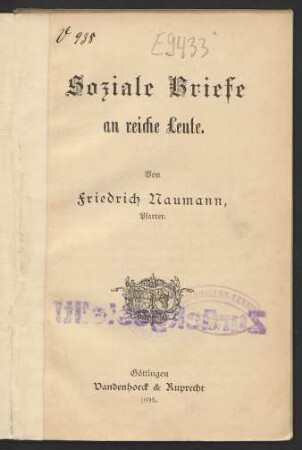 Soziale Briefe an reiche Leute