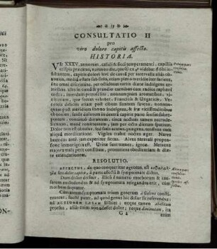 Consultatio II pro viro dolore capitis affecto