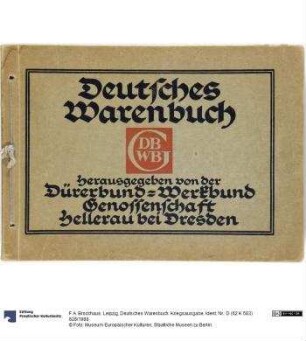 Deutsches Warenbuch. Kriegsausgabe