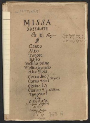 Messen; V (4), Coro, orch, org; C-Dur; PayP 48