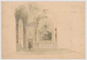 Thiersch, Friedrich von; München; Justizpalast - Innenraum (Perspektive)