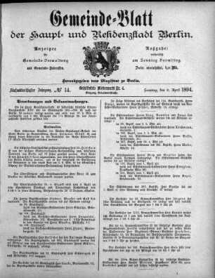 1894,14: No. 14, 8. April 1894