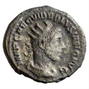 Münze, Antoninian, 253 n. Chr.