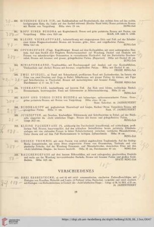 Verschiedenes (Nr. 313-329)