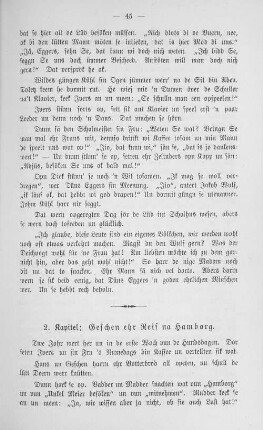 2. Kapitel: Geschen ehr Reis na Hamborg.