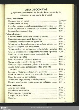 Lista De Comidas