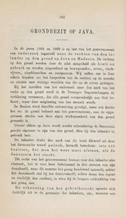 Grondbezit op Java