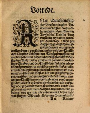 Confessio oder Bekanntnuß ... der Fürsten ... zu Augsburg 1530