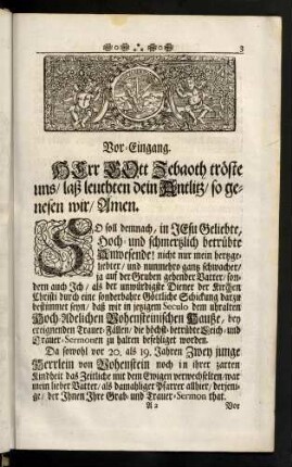 3-48, Die bey Gott gewiß bestimmte Lebens- und Todtes-Zeit der Menschen.