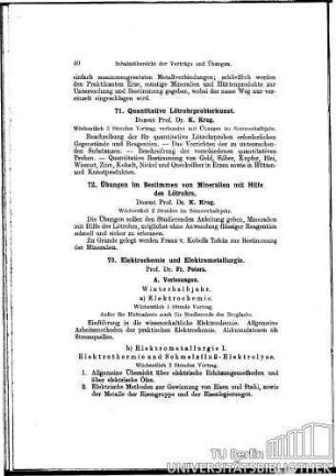 73. Elektrochemie und Elektrometallurgie