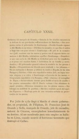 Capítulo XXXII [XLII]. Gobierno del marqués de Ovando. - ...
