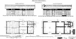 Gerbertshaus: Nebengebäude Fundament,Grundriß,Ansichten