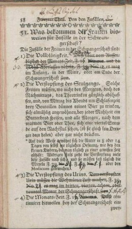 51. Was bekommen die Frauen bisweilen für Zufälle in der Schwangerschaft?