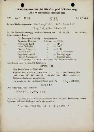 Sünder, Otto