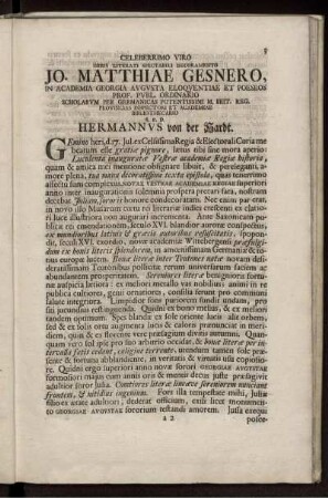 Celeberrimo viro orbis literati spectabili decoramento ...