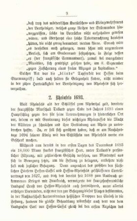 2. Rheinfels 1693.