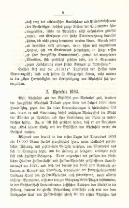 2. Rheinfels 1693.