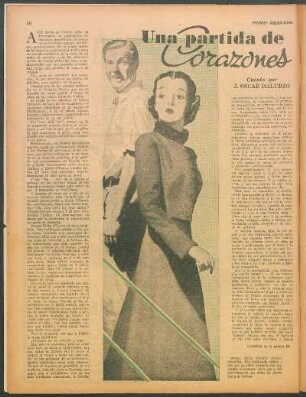 Una partida de corazones : Cuento por J. Oscar Dalurzo