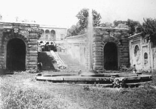 Caprarola, Palazzo Farnese, Blick vom Garten