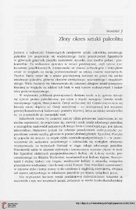 Rozdział 3: Złoty okres sztuki paleolitu