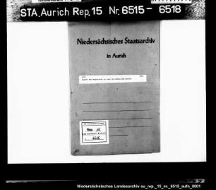Gesuch des Magistrats in Leer um Ausbau des Hafens