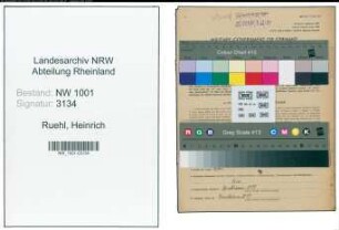 Entnazifizierung Heinrich Ruehl, geb. 02.05.1881 (Gastwirt)