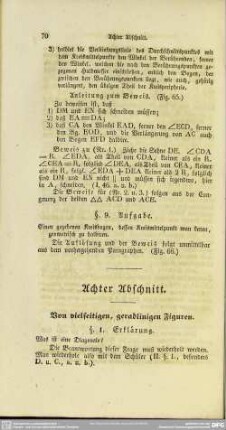 Achter Abschnitt. Von vielseitigen, geradlinigen Figuren