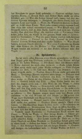 76. Sprüchwörter