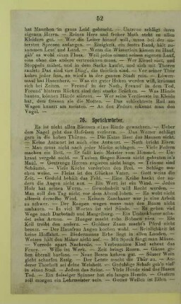 76. Sprüchwörter