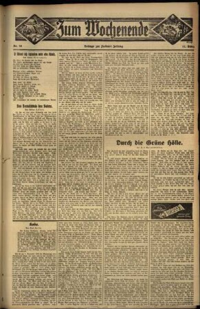 Zweite Ausgabe vom Sonntag, den 11. März 1934.