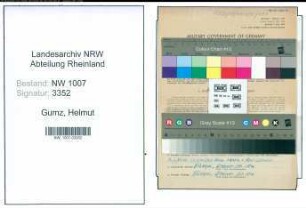 Entnazifizierung Helmut Gumz , geb. 15.05.1912 (Kaufm.Angestellter)