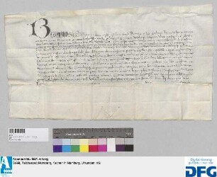 Bischof Bessarion von Frascati (Tusculanus) erteilt einen 100 tägigen Ablass für den Bartholomäusaltar in der Sebalduskirche zu Nürnberg.