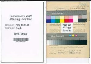 Entnazifizierung Maria Brall , geb. 21.07.1896 (Schuldienerin)