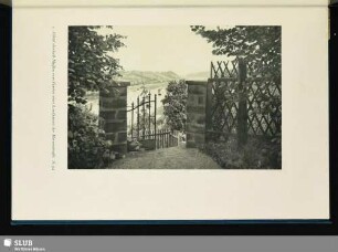 Elbtal oberhalb Meißen vom Garten eines Landhauses der Marienstraße
