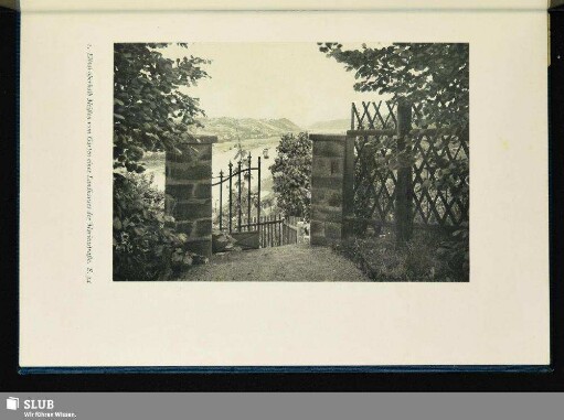 Elbtal oberhalb Meißen vom Garten eines Landhauses der Marienstraße