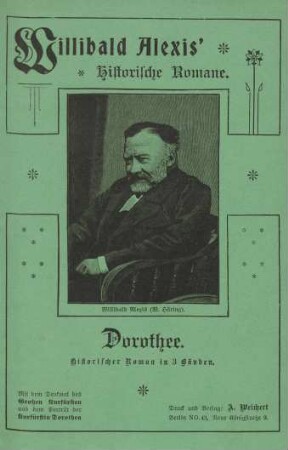 Porträt. Willibald Alexis