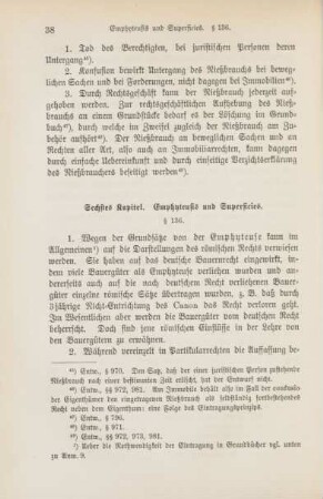 Sechstes Kapitel. Emphyteusis und Superficies